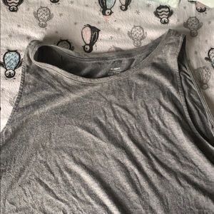 gray sports tank